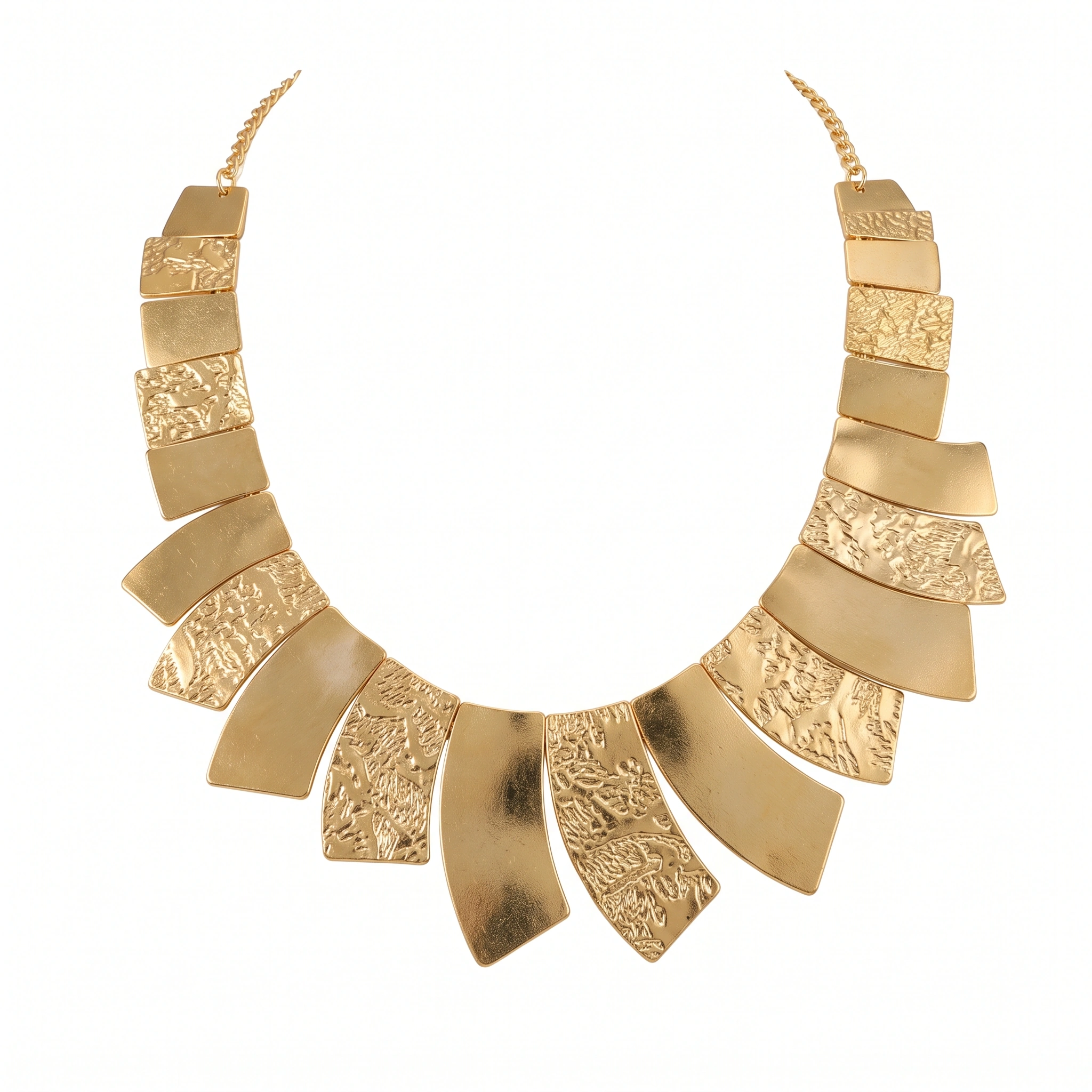 21K Modern Geometric Tiered Gold Earrings - 71.37g - Sultan Gold - أقراط ذهب هندسية فاخرة عيار 21 - 71.37 غرام - ذهب السلطان