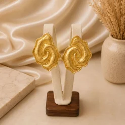 21K Royal Blooming Roses Gold Set - 29.04g - Sultan Gold - طقم ذهب ملكي الورود المتفتحة عيار 21 - 29.04 غرام - ذهب السلطان