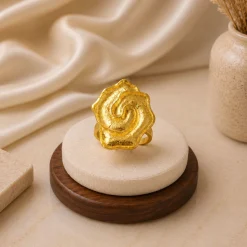 21K Royal Blooming Roses Gold Set - 29.04g - Sultan Gold - طقم ذهب ملكي الورود المتفتحة عيار 21 - 29.04 غرام - ذهب السلطان
