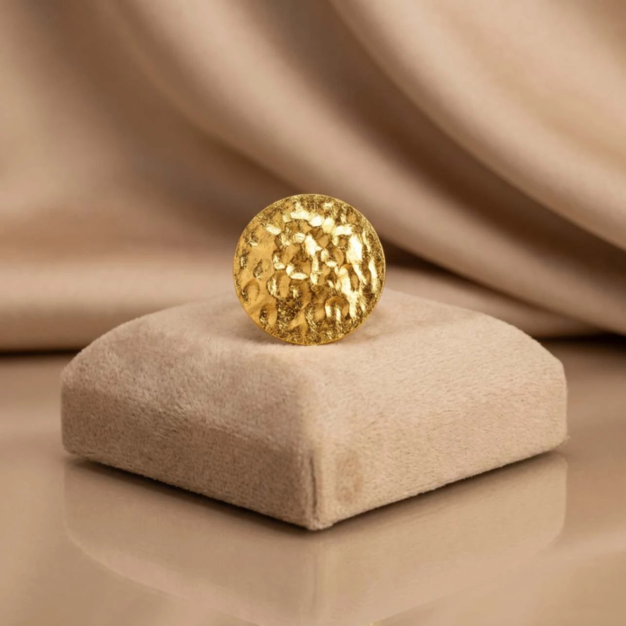 طقم دائري مطروق عيار 21 - 19.09 غرام - Sultan Gold - ذهب السلطان