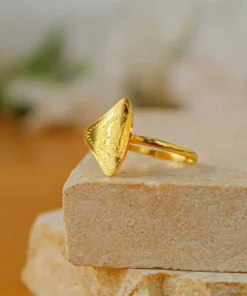 22K Ring 1/2 Lira - 5.44g