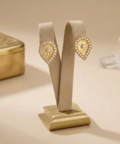 18K Handcrafted Luxury Earrings - 7.25g - Image 3