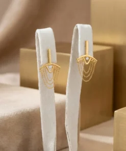Alternative view of 21K Handcrafted Luxury Earrings - 3.54g