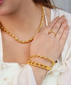 21K Gold Droplet Set - 57.21g