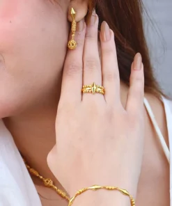 Alternative view of 21K Luxury Indian-Inspired Gold Set - 38.67g