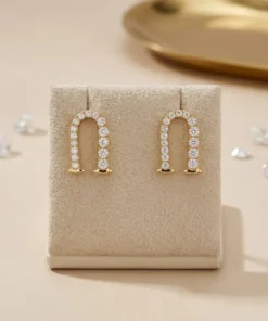 21K Handcrafted Luxury Earrings - 3.28g