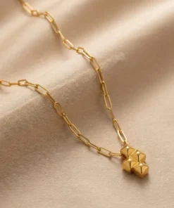 21K Romantic Heart Pendant - 0.93g