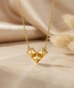 21K Romantic Heart Pendant - 3.58g
