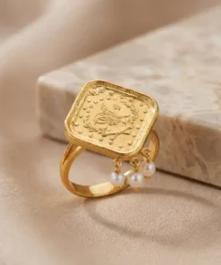 Alternative view of 22K Heritage Leera Coin Ring - 4.67g