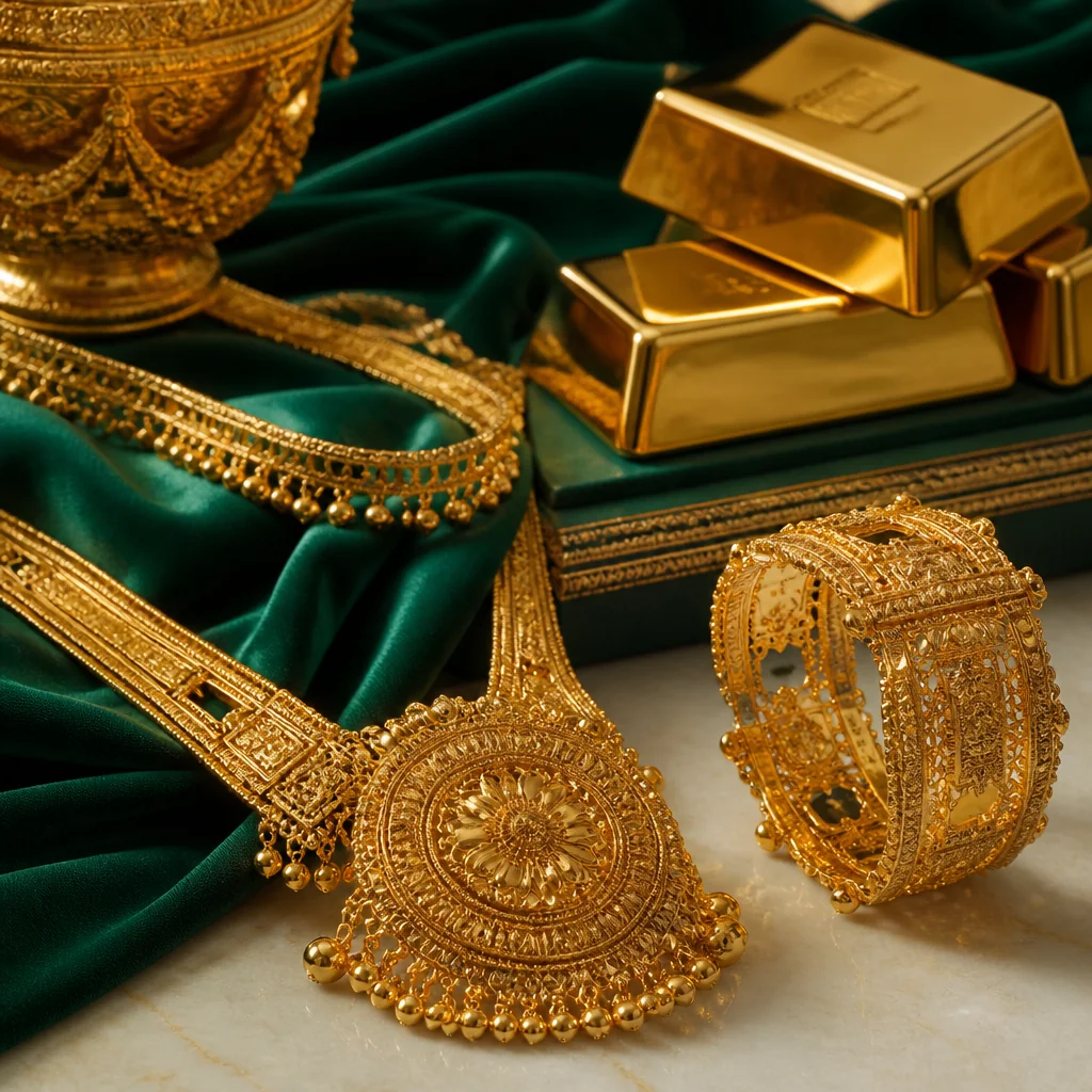 khasah kuwait gold illustration for Discover The Khasah Kuwaiti Gold: A Jewel of Tradition | Sultan Gold