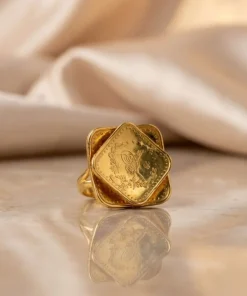 22K Royal Floral Ring - 12.87g