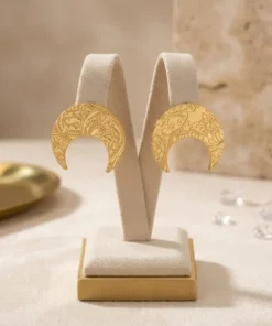 21K Handcrafted Luxury Earrings - 8.1g