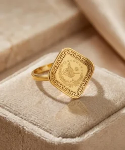 Alternative view of 22K Heritage Leera Coin Ring - 8.27g