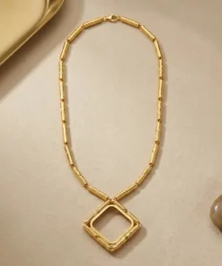 Alternative view of 21K Necklace With A Coin Frame - 19.64g