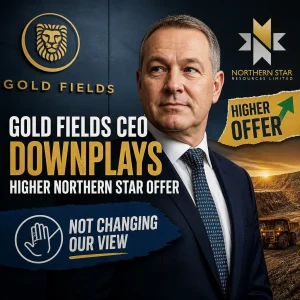 Illustration of Gold Fields CEO Downplays Higher Northern Star Offer