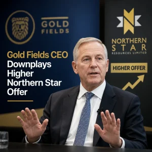 Illustration of Gold Fields CEO Downplays Higher Northern Star Offer