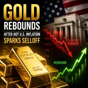 Illustration of Gold Rebounds After Hot U.S. Inflation Sparks Selloff