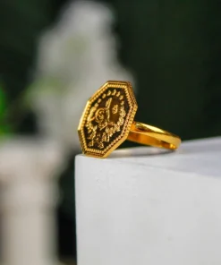 Alternative view of 22K Ring Lira - 9.17g