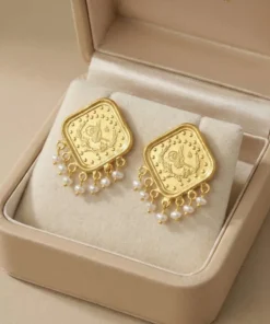 Alternative view of 21K Pearl Radiance Earrings - 9.31g