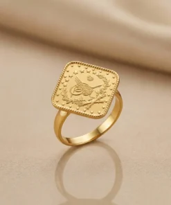 22K Heritage Leera Coin Ring - 9.4g - Image 3