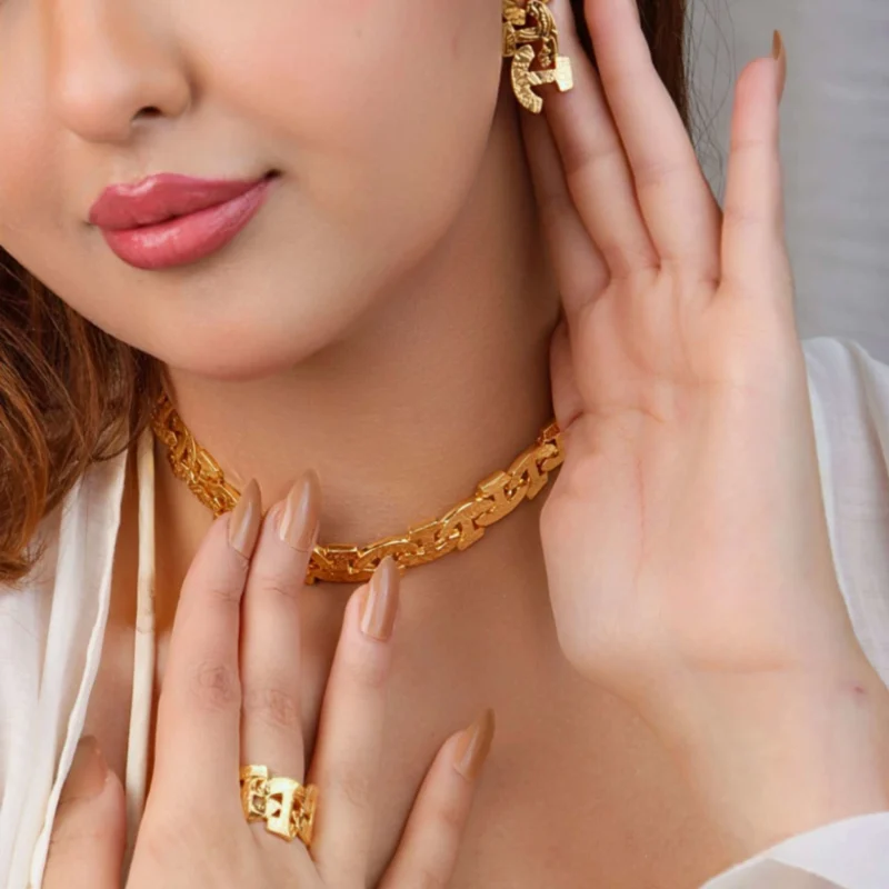 21K Retaj Gold Set - 63.03g - Image 3