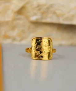22K Ring 1/4 Lira - 3.37g