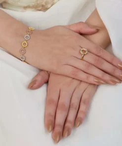 Alternative view of 21K Roza Gold Set - 65.82g