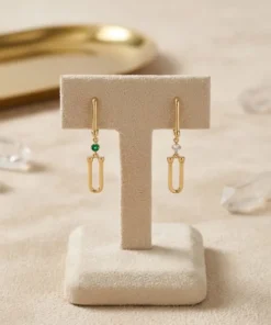 Alternative view of 21K Handcrafted Luxury Earrings - 4.55g