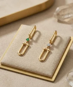21K Handcrafted Luxury Earrings - 4.55g