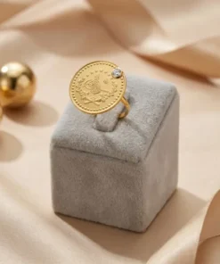Alternative view of 22K Heritage Leera Coin Ring - 9.61g
