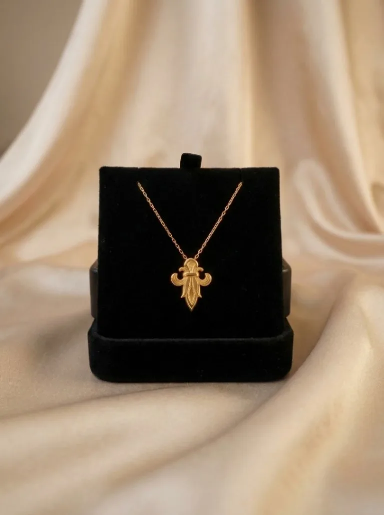 21K Handcrafted Luxury Necklace - 6.69g - Image 2