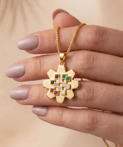 21K Pendant The Arfaj Flower - 7.04g