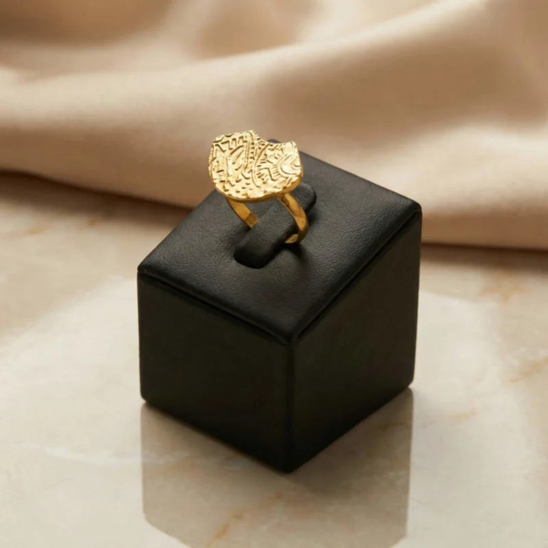 21K Handcrafted Luxury Ring - 3.25g
