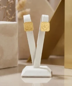 21K Handcrafted Luxury Earrings - 8.59g