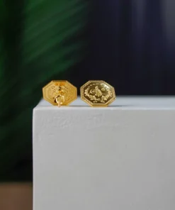 22K Earrings 1/4 Lira - 4.68g