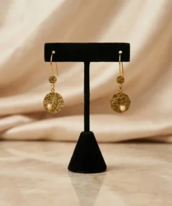 21K Pearl Radiance Earrings - 3.24g