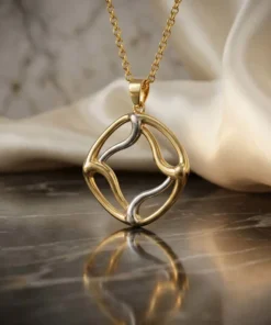Alternative view of 21K Romantic Heart Pendant - 8.57g