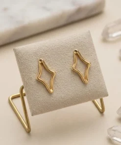 21K Handcrafted Luxury Earrings - 2.96g