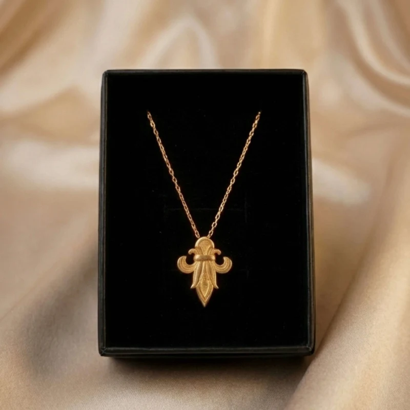 21K Handcrafted Luxury Necklace - 6.69g