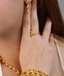 ⁦21K Gold Droplet Set - 57.21g⁩ - الصورة ⁦3⁩