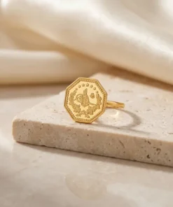 Alternative view of 22K Heritage Leera Coin Ring - 3.77g