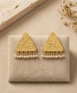 21K Handcrafted Luxury Earrings - 6.94g
