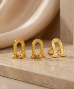 21K Handcrafted Luxury Earrings - 8.64g