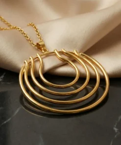 Alternative view of 21K Romantic Heart Pendant - 9.85g