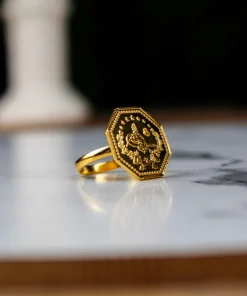 22K Ring 1/2  Lira - 5.43g