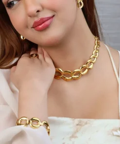 21K Oval Infinity Link Set - 63.53g - الصورة 4