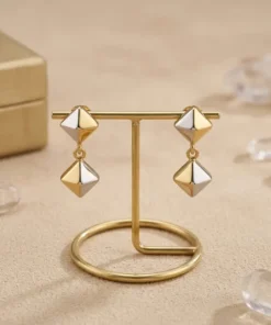 Alternative view of 21K Handcrafted Luxury Earrings - 2.59g
