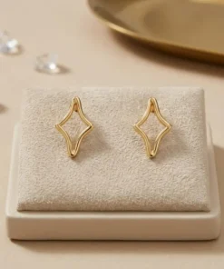 Alternative view of 21K Handcrafted Luxury Earrings - 2.96g