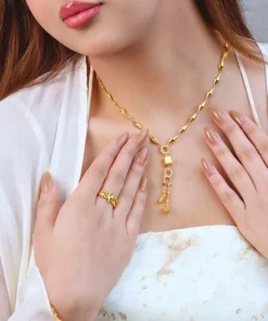 21K Luxury Indian-Inspired Gold Set - 38.67g - Image 3