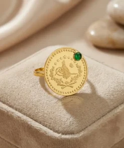 Alternative view of 22K Heritage Leera Coin Ring - 9.61g